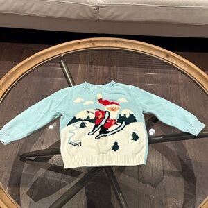Santa Skiing Sweater